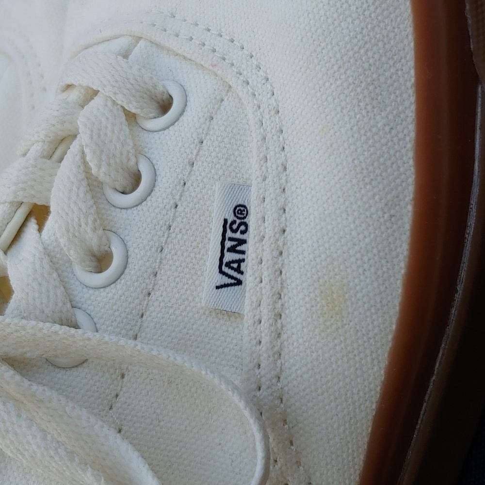 Vans Classic Low Skateboard Shoes Cream Gray Canvas Unisex Men's 9.5 Women's 10 - Picture 13 of 17